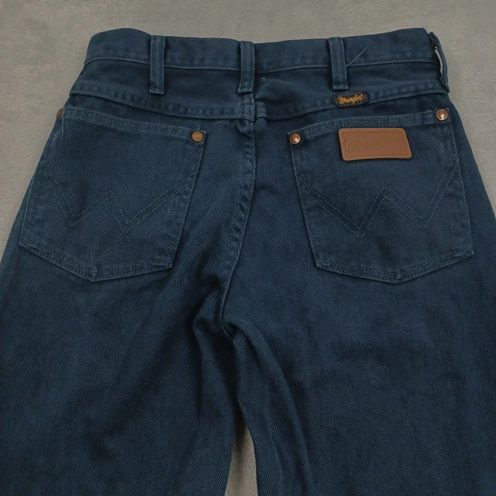 Vintage Wrangler Jeans Mens 29x34 Blue Denim Bootcut Made In USA Western